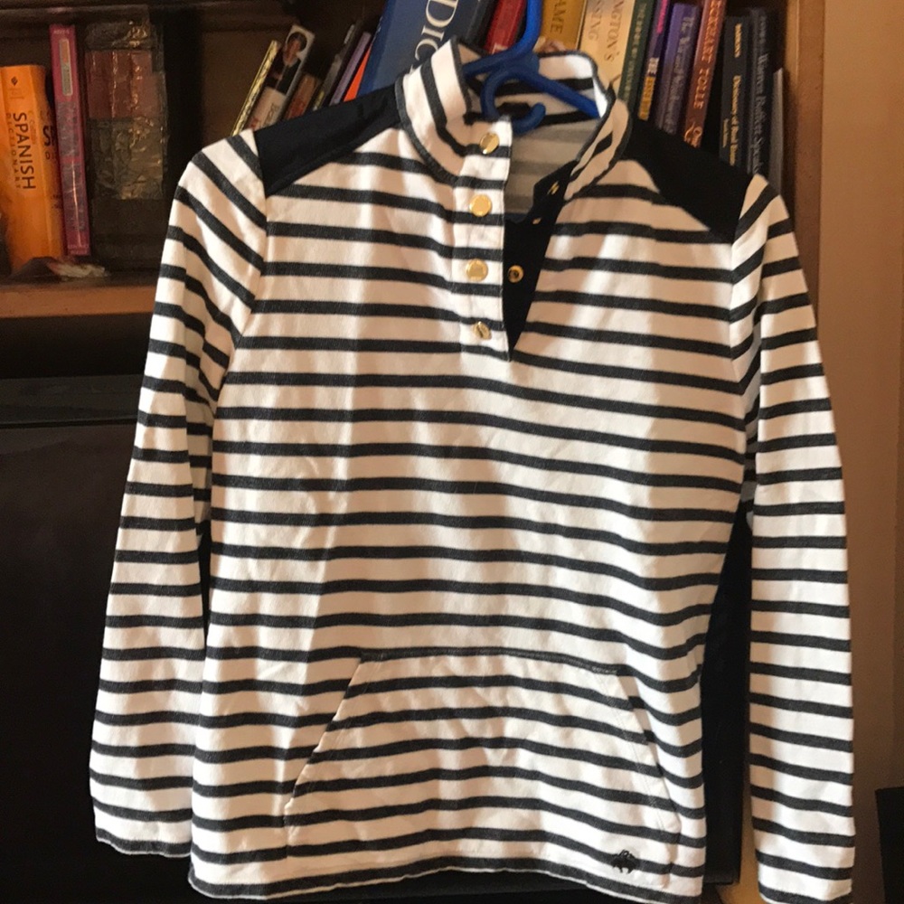 Brooks brothers striped blue and white